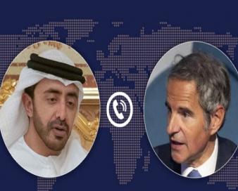 گفتگوی تلفنی وزیر خارجه امارات و «گروسی»